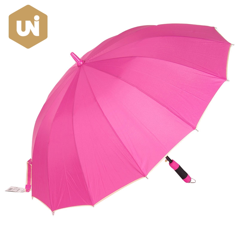 Automatyczny parasol przeciwdeszczowy z długim kijem EVA - 1