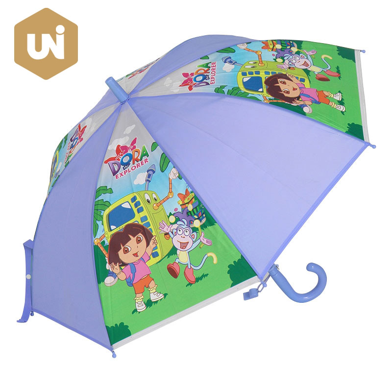 Gift EVA Print Cute Children Kids POE Umbrella - 0