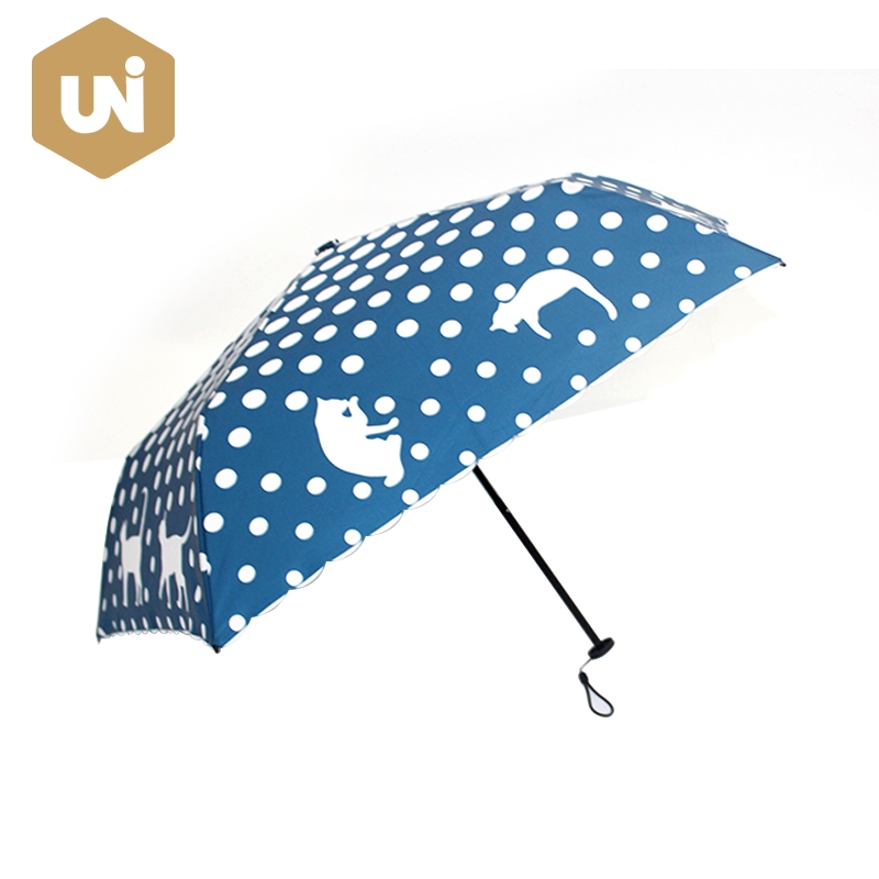 Compact 6k Lady Super Mini 3 Section Rain Umbrella
