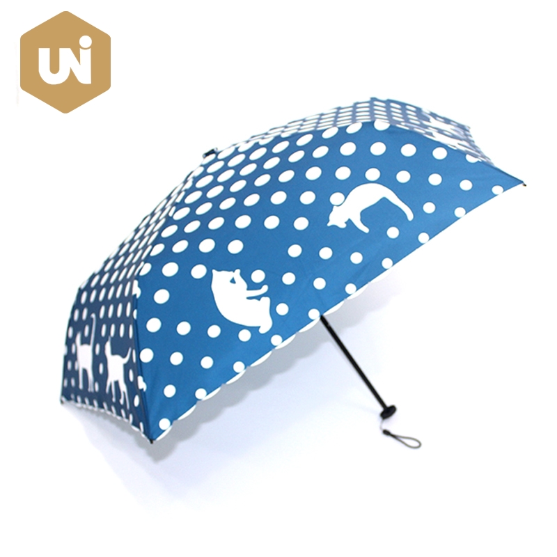 Compact 6k Lady Super Mini 3 Section Rain Umbrella - 1
