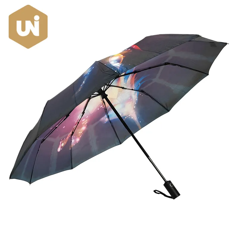 女士折叠自动雨伞