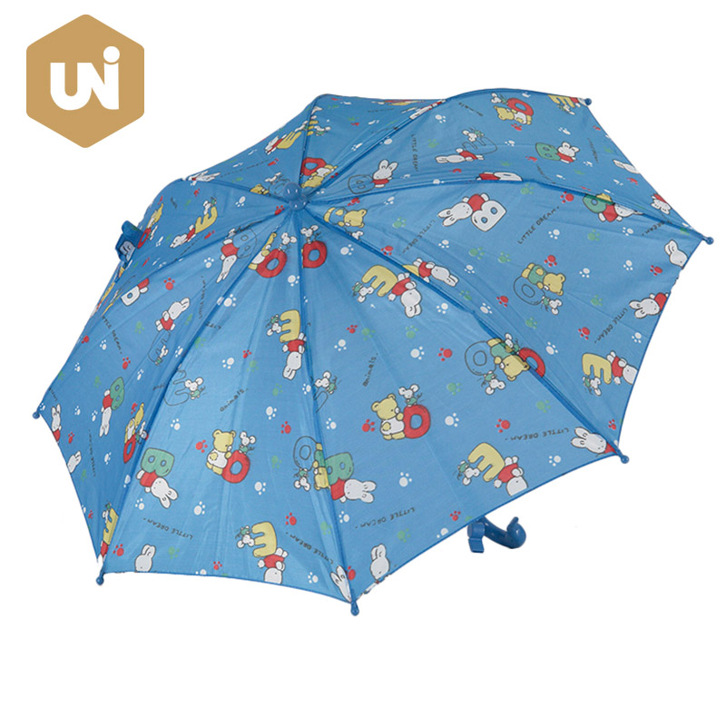 Polyester Fabric Animal Children Umbrella - 3 