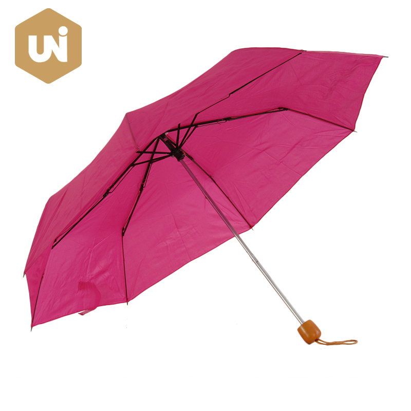 Przenośny, kieszonkowy, 3-częściowy parasol przeciwdeszczowy Super Mini
