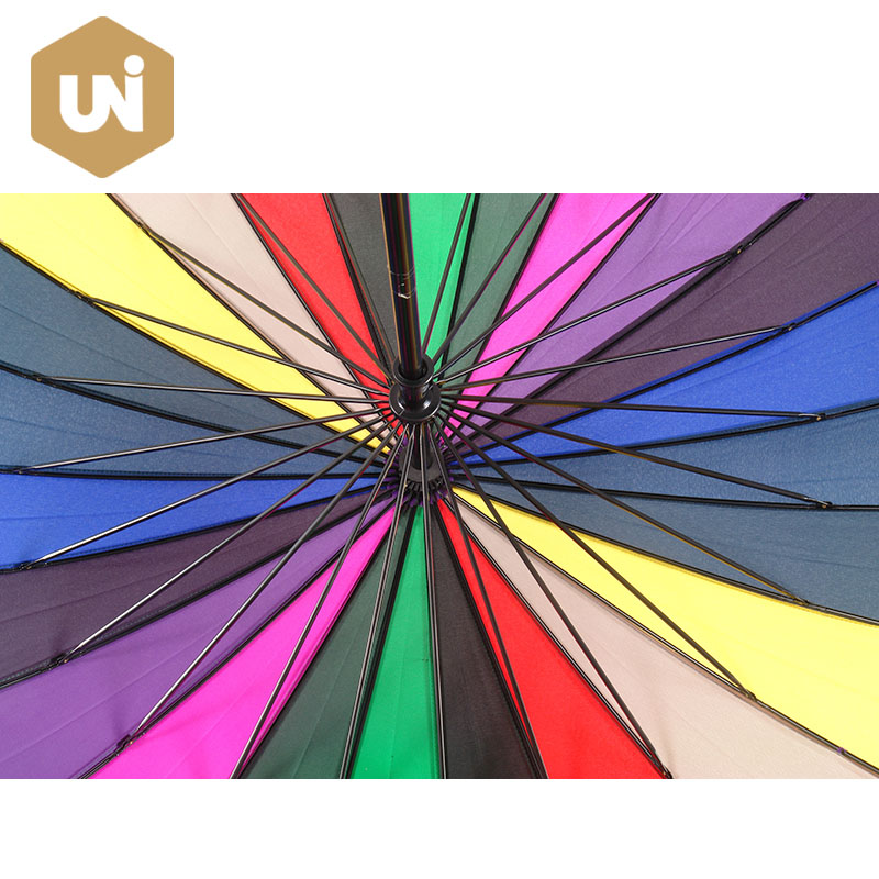 Rainbow Adult Stick Umbrella - 3 