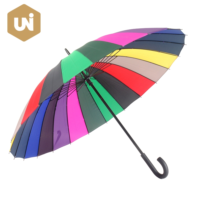 Rainbow Adult Stick Umbrella