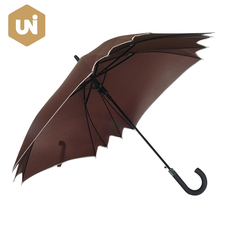 Speciální dlouhý deštník pro dospělé s hranatým tvarem
