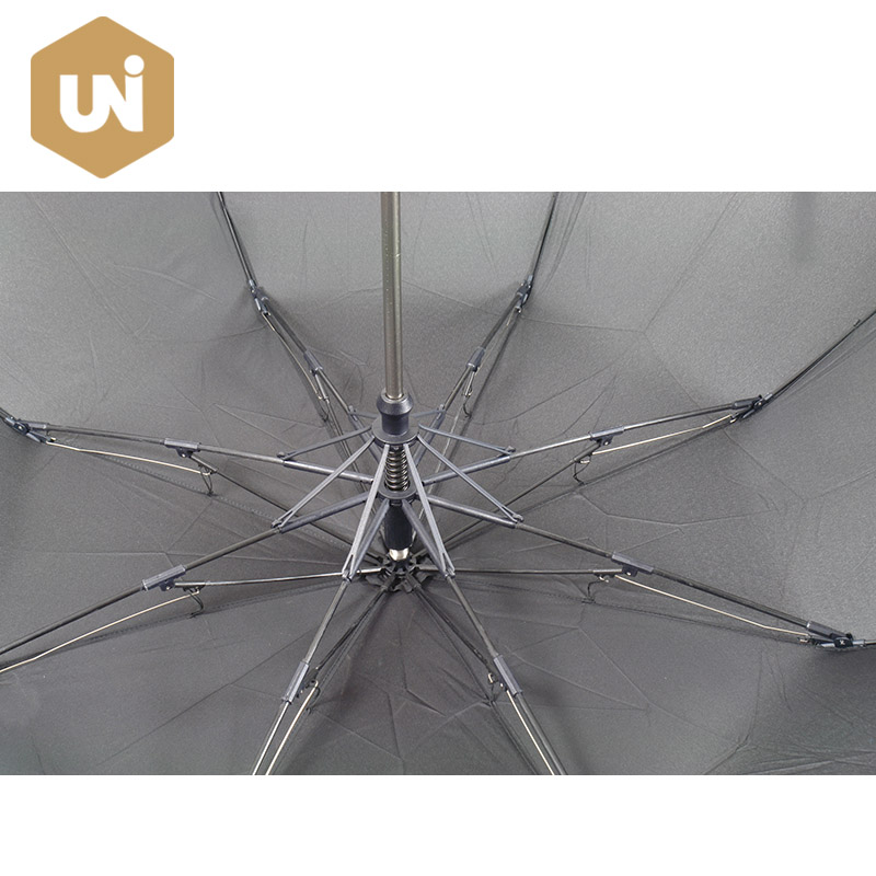 مظلة غولف أوتوماتيكية خشبية ثنائية قابلة للطي - 5