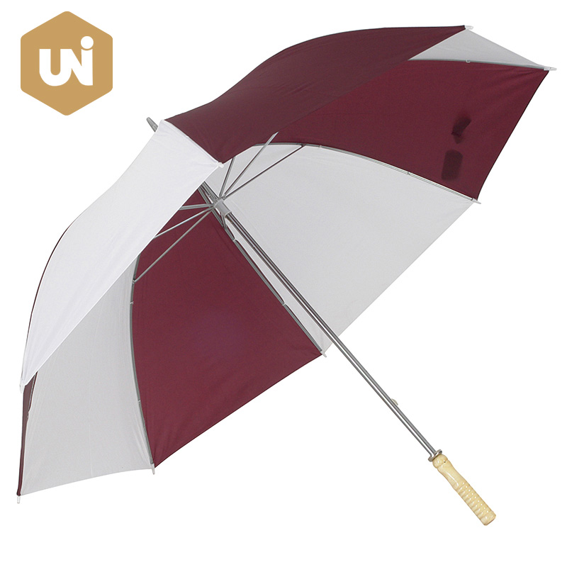 Wooden Manual Open Golf Umbrella - 0 