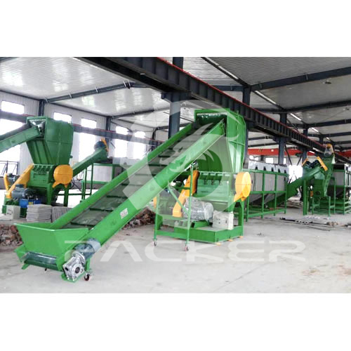 Waste Plastic Recycling PE PP Films Bags Crushing and Washing Line