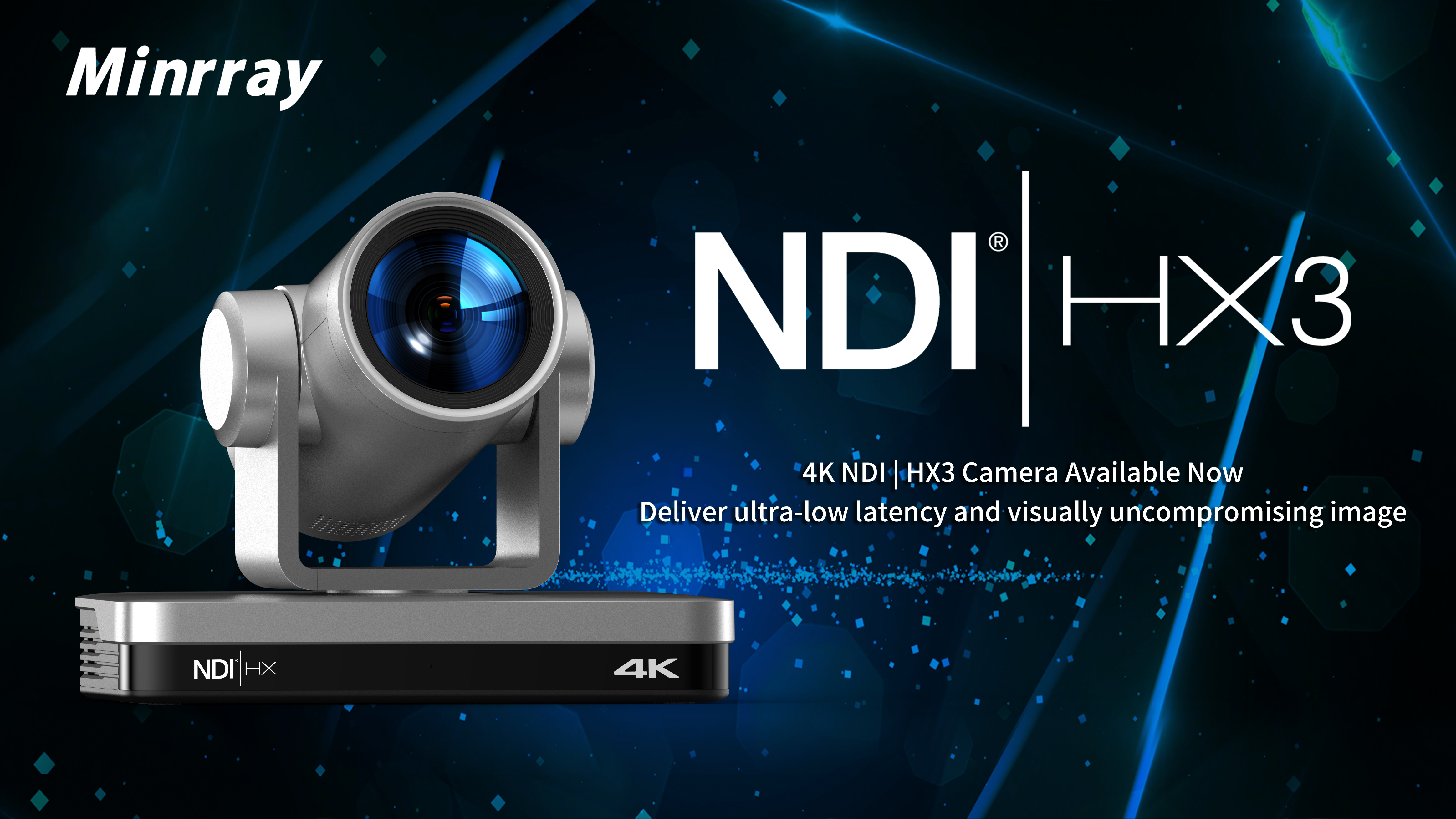 Yenilikçi | Minrray AI ilə işləyən PTZ Kamera NDI®| tərəfindən Sertifikatlaşdırılıb HX3
