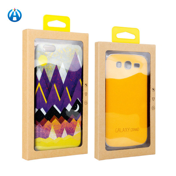 Cell Mobile Phone Accessories Case Kraft Paper Boxes