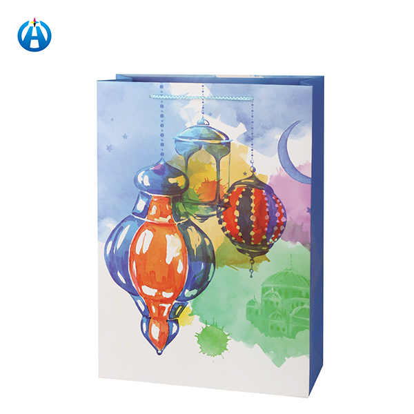 Muslim Ramadan Gift Bag Packaging Box Baby Shower Paper Bag Eid Mubarak Boxeid Mubarak Box Tote Bag