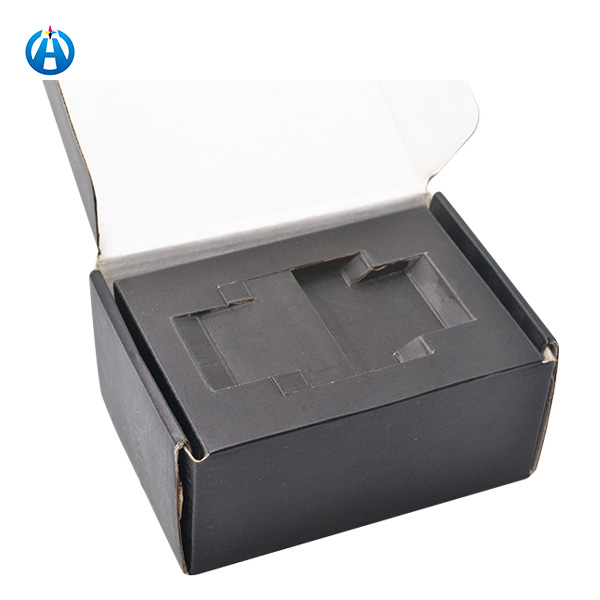 Your Logo Printing Cardboard Corrugated Black Shipping Packaging Mailer Boxes for Digital Product - 2