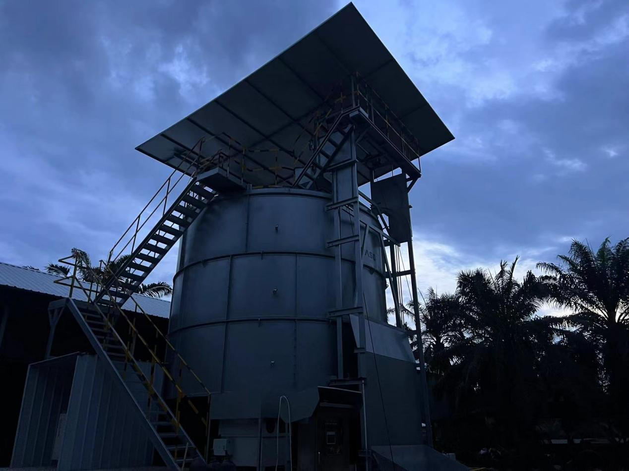 CASON build a new compost tower in Surat Thani, Thailand