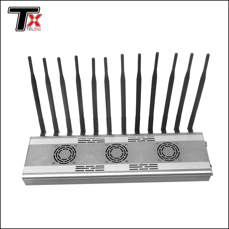 High Power 60w 12 Channel 50 Meter Radius Mobile Wifi Signal Jammer - 0
