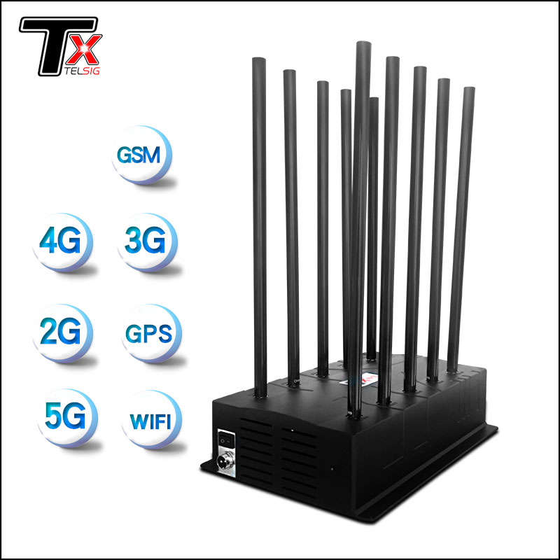 4G 5G didelės galios telefono signalo trukdytuvas - 0