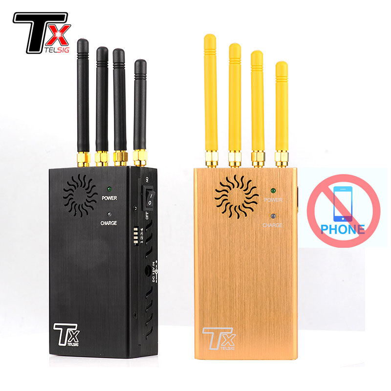 4 Channel GPS Signal Jammer Portable Mobile Cell Phone Jammer