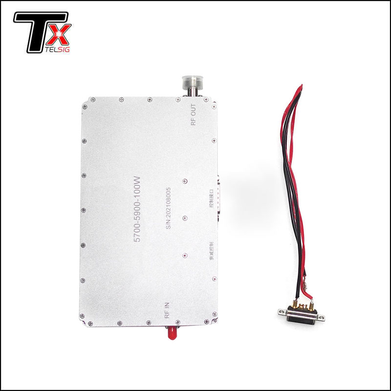 5.8G 5700-5900MHz 50W 100W Anti Drone RF Power Amplifier for Drone Counter RF Jammer - 4