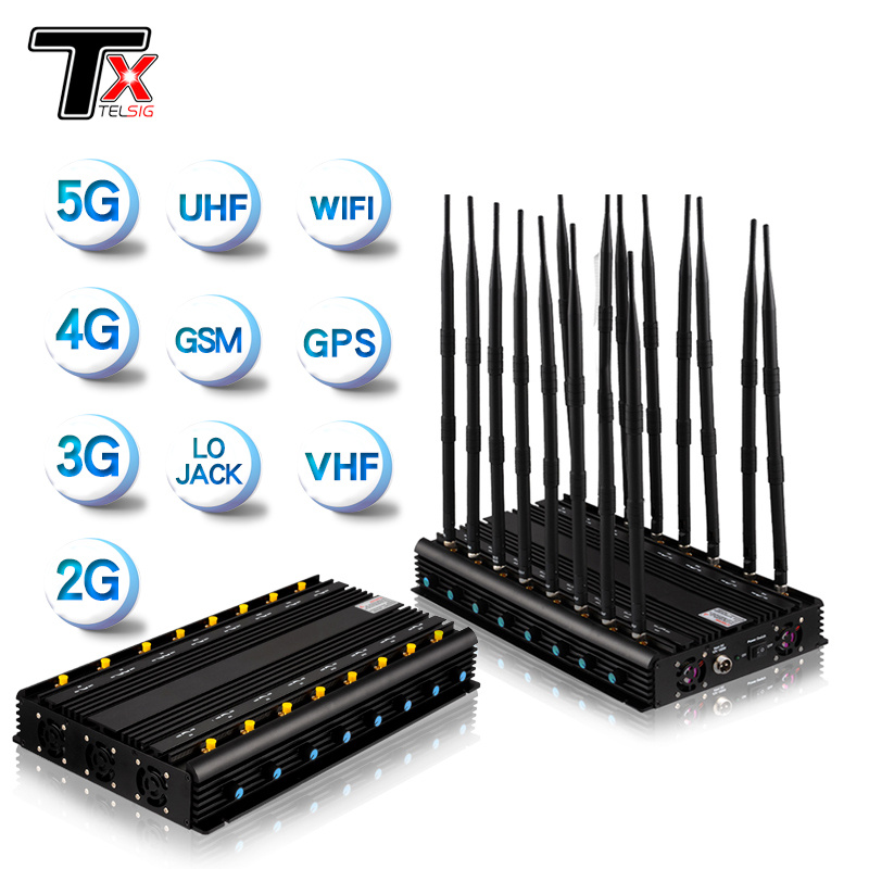 Frequency Jammer With Wifi Signal Jammer – 16 Antennas – All Frequency  Jammer