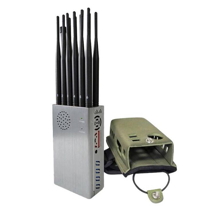 Portable 12 Band Wireless Mobile Cell Phone WIFI GPS Signal Jammer