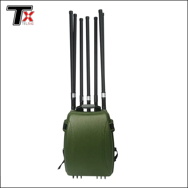 Man pack 2000 meter anti drone signal jammer