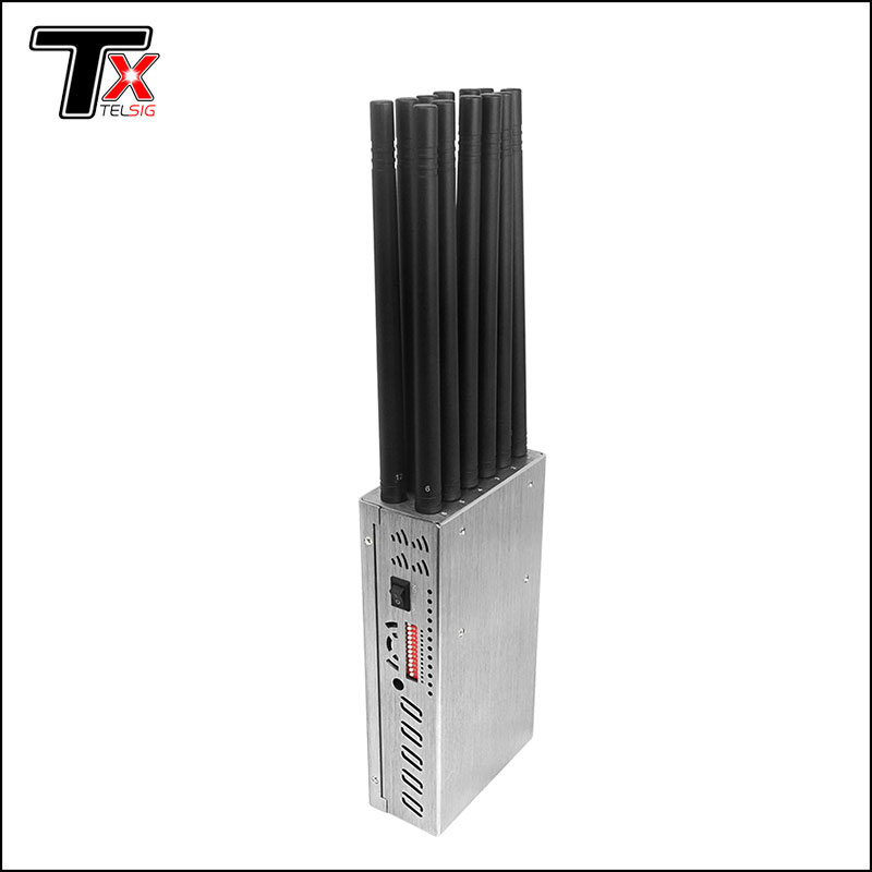 Portable 12 Band Wireless Mobile Cell Phone WIFI GPS Signal Jammer