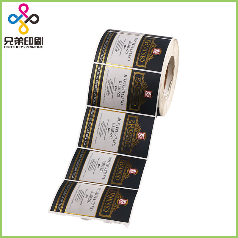 Textured Paper Wine Stickers