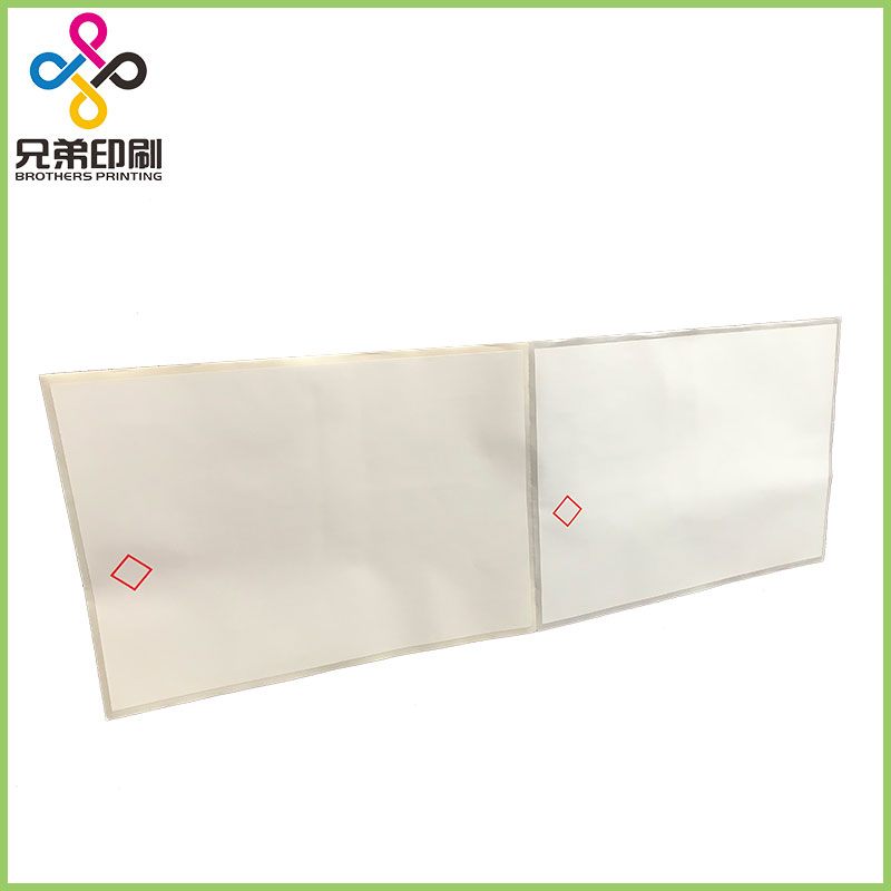 Pegatinas de papel térmico en blanco