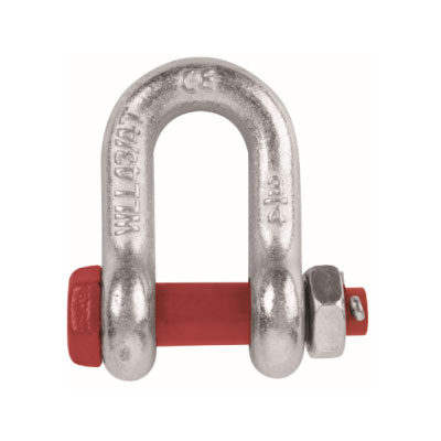 What are the common types of shackles