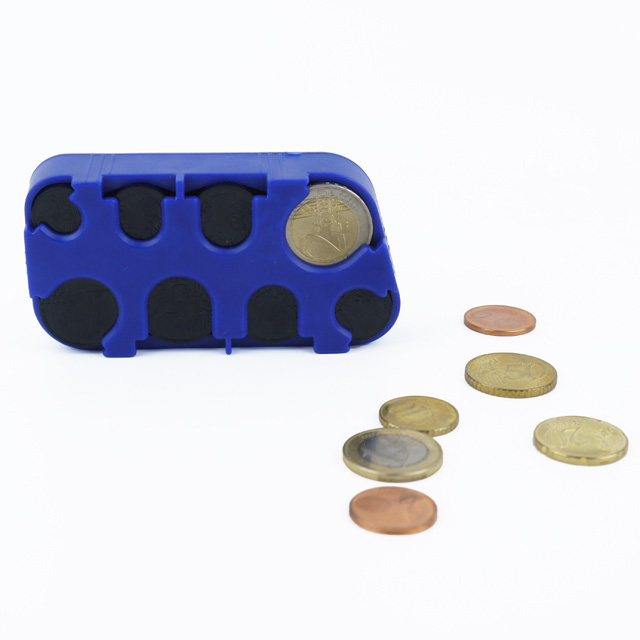 Кутия за съхранение на дозатор за евро монети в щатски долари