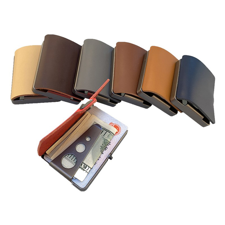 Genuine Leather Wallet with Clip