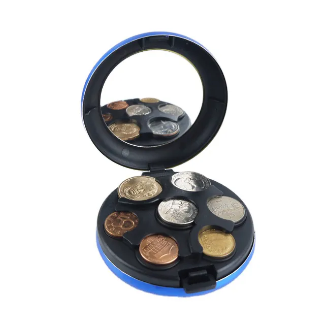 Mini Cute Round Frame Coin Purse အကြွေစေ့သိုလှောင်မှု Case
