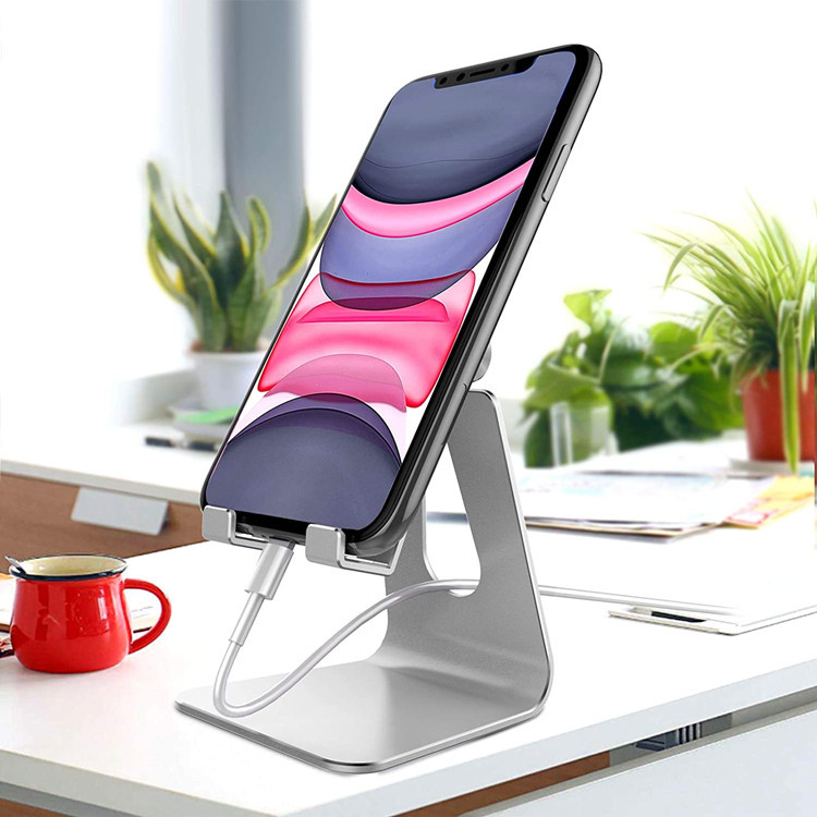 Universal Adjustable Aluminum Cell Phone Holder Bracket for Desk