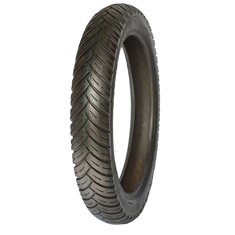 The influence of motorcycle tyre pattern on tyre performance lies in its depth and trend.