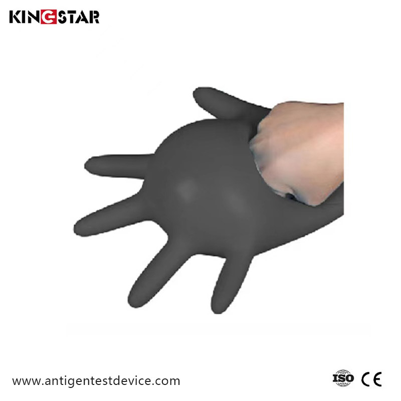 Disposable Powder Free Black Nitrile Glove - 1