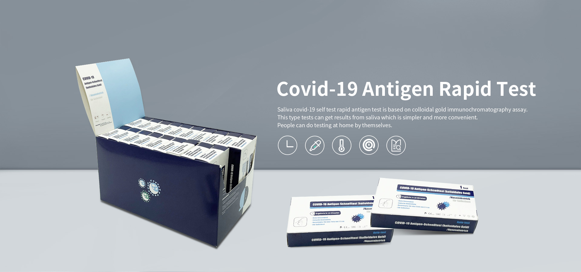 Výrobci rychlého testu antigenu v Číně pro samotestování Covid-19