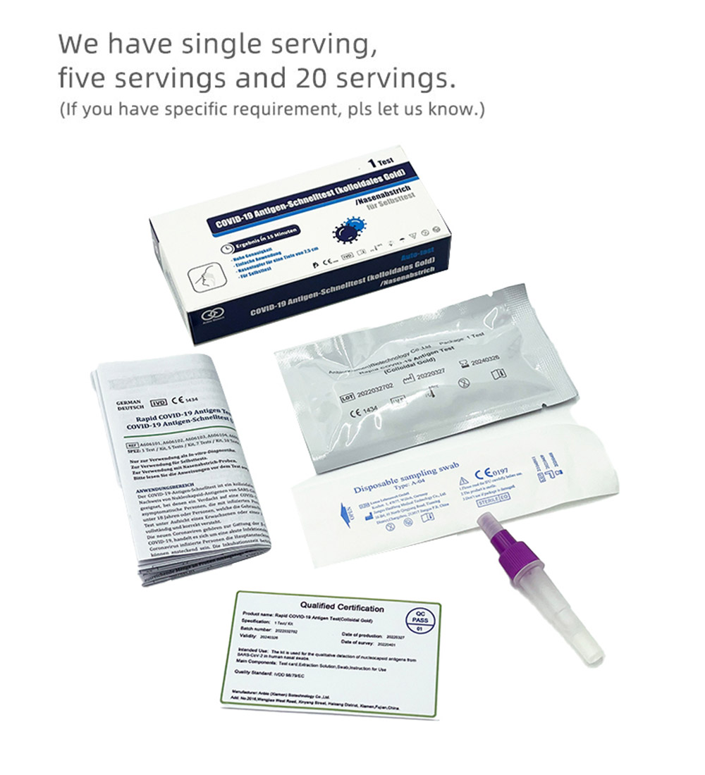 Efficient Covid-19 Self Test Rapid Antigen Test