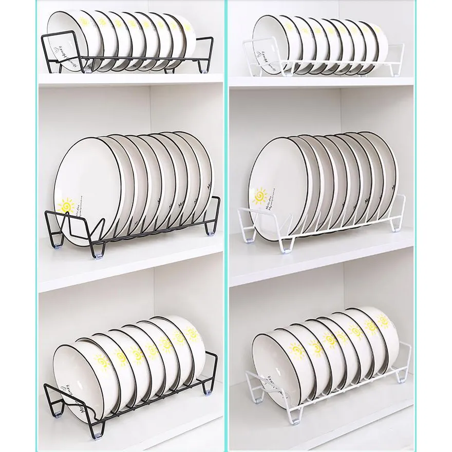 Eco-Friendly Awet Wesi Metal Kitchen Storage Rak Piring kanggo ngarep Pawon