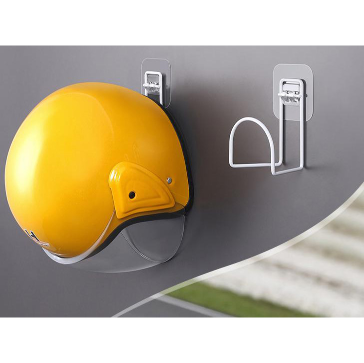 Perforation-free Self-sticky Helmet Metal Holder