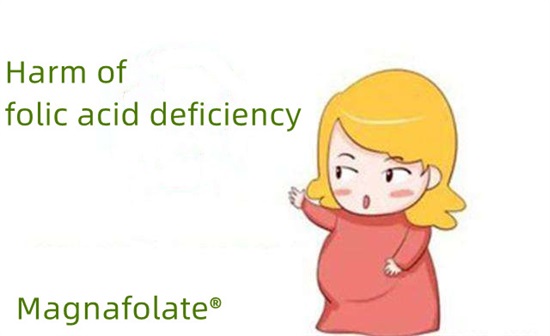 Harm of folic acid deficiency