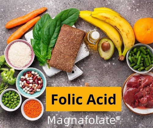 Which foods contain folate?
