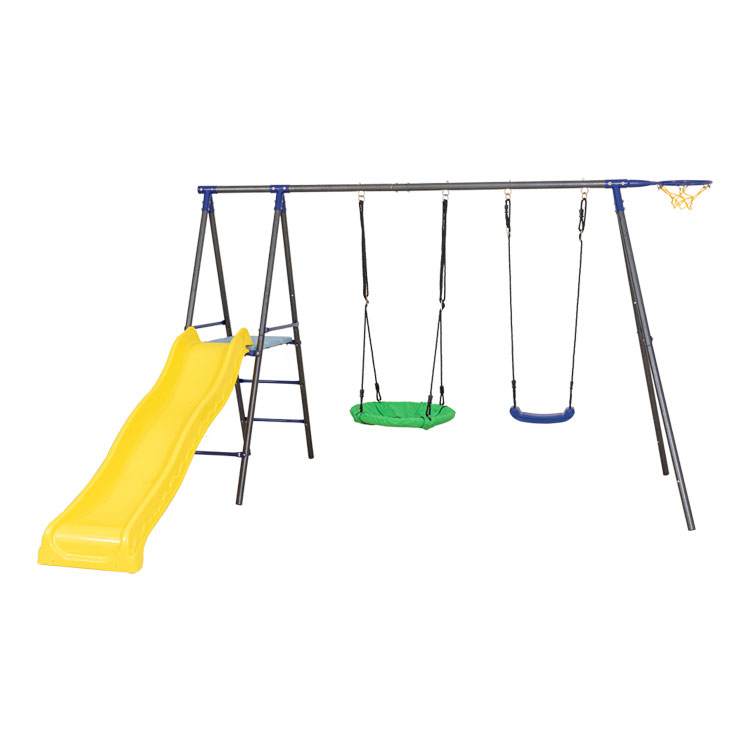 Spots will appear on outdoor playground sets if not cleaned for a long time 