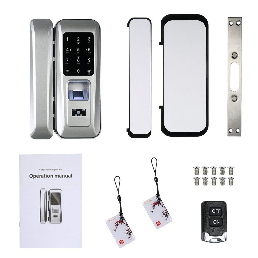 Electronic Keyless Digital Lock Fingerprint Door Lock Office Glass Door Smart Lock - 5