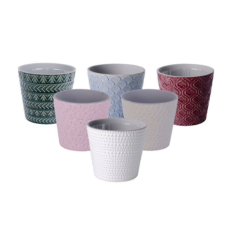 Basic Ceramic Pattern Flower Pots