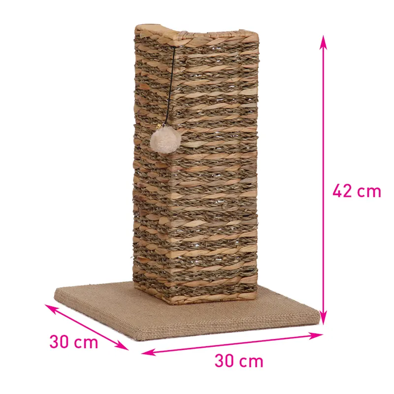GSPT-013 Seagrass Cat Tree With Scratch Pad