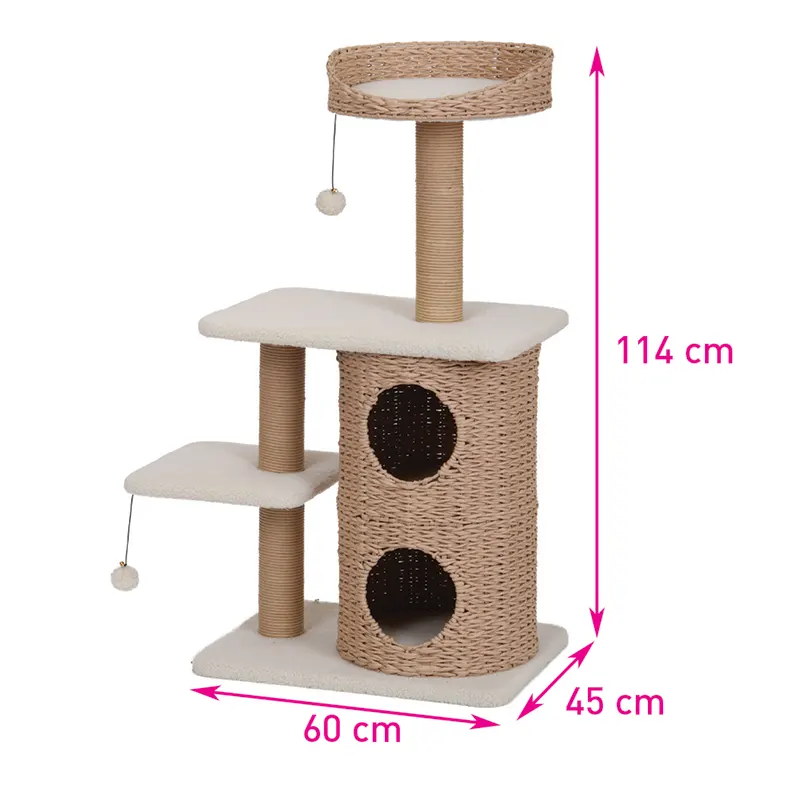 GSPT-015 Seagrass Cat Tree With Scratch Post
