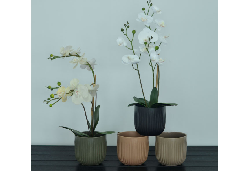 Basic Ceramic Structured Flower Pots