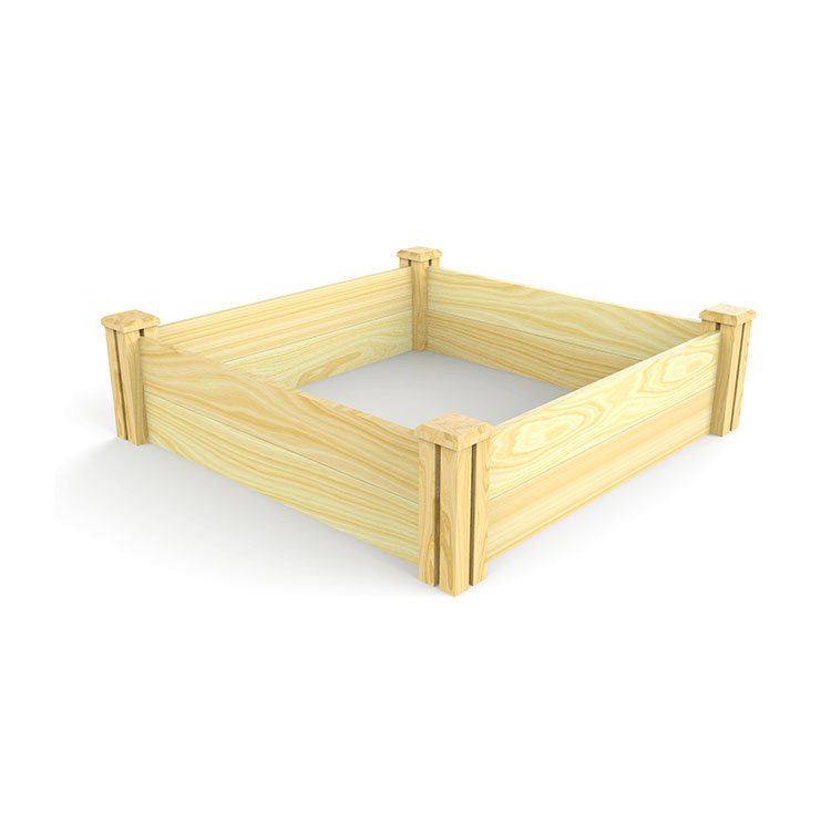 Square Wooden Extensible Stackable Garden Bed