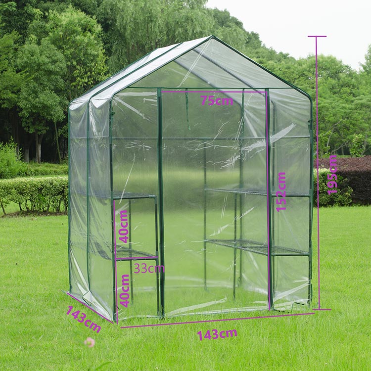 Pochôdzny záhradný skleník H195