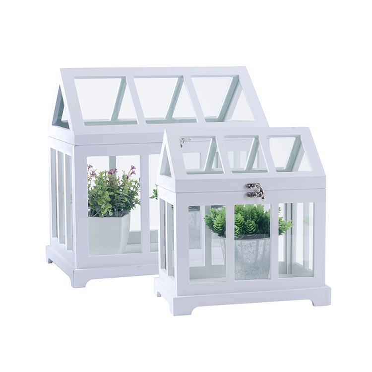 Set Rumah Kaca Mini Putih